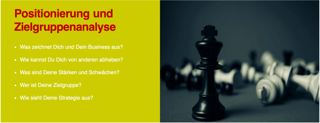 Marketing-Ausbildung: Positionierung und Zielgruppenanalyse