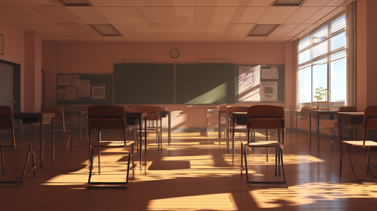 Teacher preparing before class
