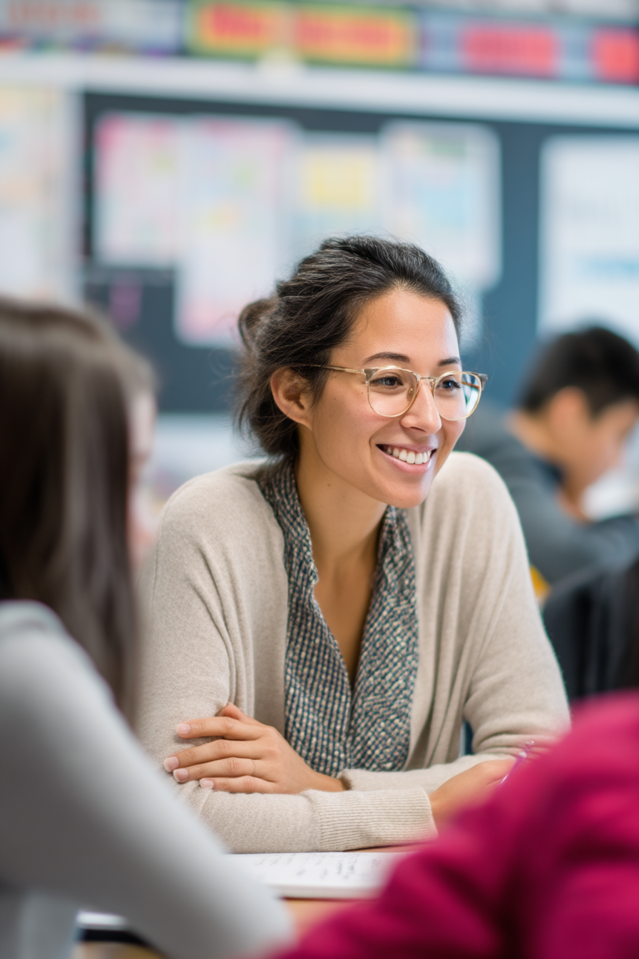 Teacher reflecting